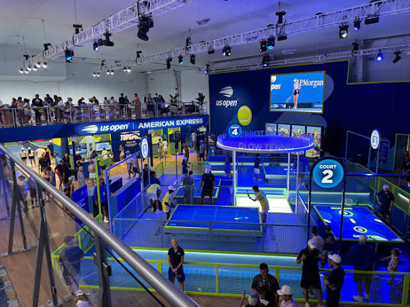 Completed U.S. Open activation viewed from above