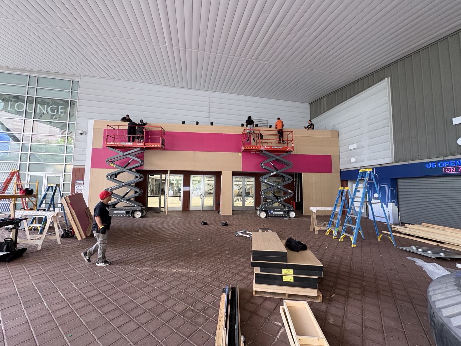 Event entrance under construction